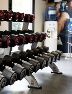 24/7 fitness room with cardio equipment at OSKO Hotel Toulouse Airport