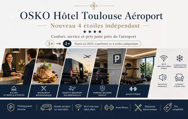 OSKO Hotel Toulouse Airport: New independent 4-star hotel