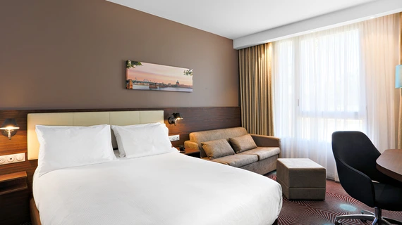 double room with sofa