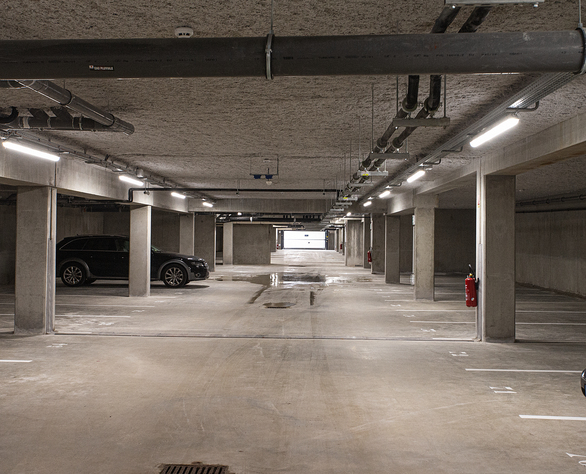 Secure underground parking at OSKO Hotel near Toulouse-Blagnac Airport