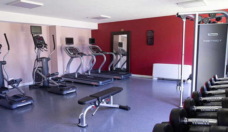 modern and fully equipped fitness room at OSKO Hotel Toulouse-Blagnac